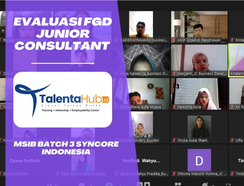 Evaluasi FGD Junior Consultant MSIB Batch 3 Syncore Indonesia